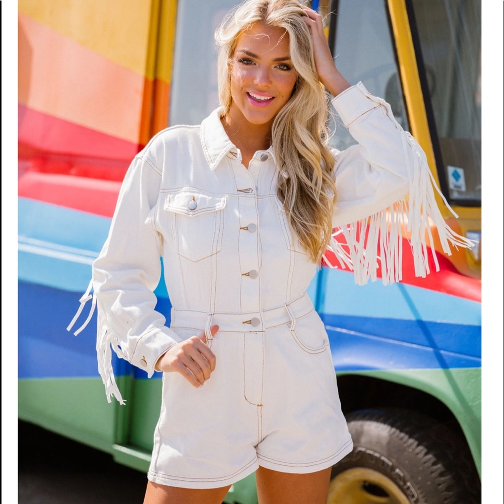 Judith March white romper